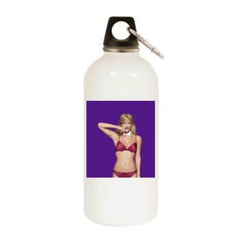 Bar Refaeli White Water Bottle With Carabiner