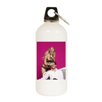 Bar Refaeli White Water Bottle With Carabiner