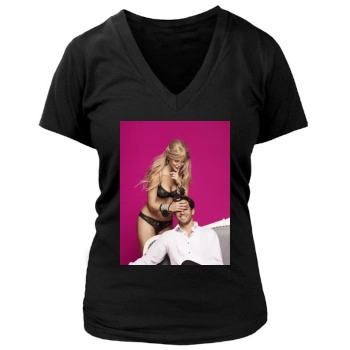 Bar Refaeli Women's Deep V-Neck TShirt