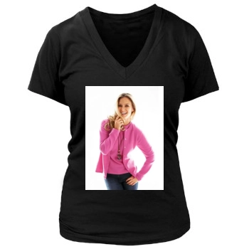 Bar Refaeli Women's Deep V-Neck TShirt