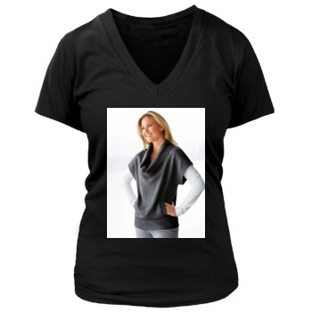 Bar Refaeli Women's Deep V-Neck TShirt