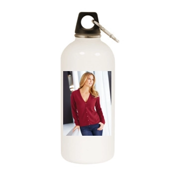 Bar Refaeli White Water Bottle With Carabiner