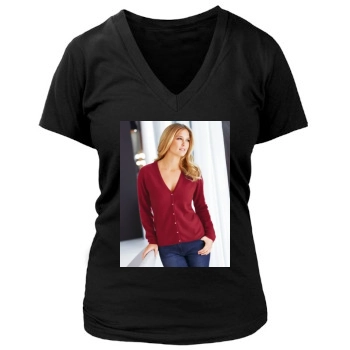 Bar Refaeli Women's Deep V-Neck TShirt