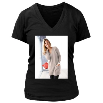 Bar Refaeli Women's Deep V-Neck TShirt