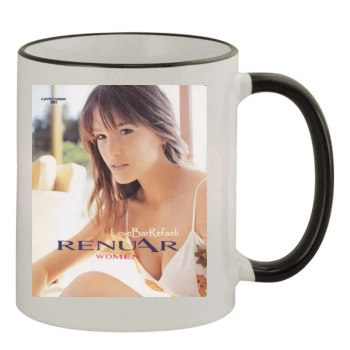 Bar Refaeli 11oz Colored Rim & Handle Mug