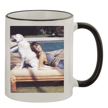 Bar Refaeli 11oz Colored Rim & Handle Mug