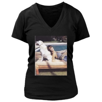 Bar Refaeli Women's Deep V-Neck TShirt