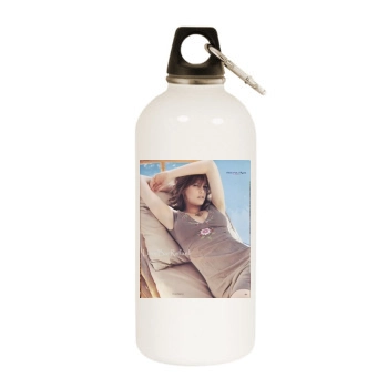 Bar Refaeli White Water Bottle With Carabiner