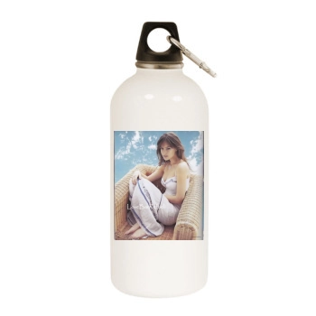 Bar Refaeli White Water Bottle With Carabiner