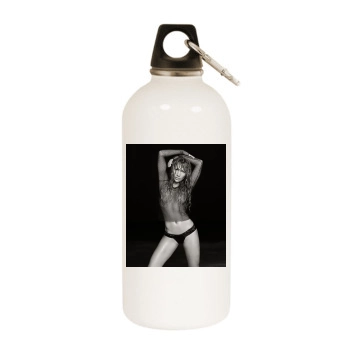 Jennifer Lopez White Water Bottle With Carabiner