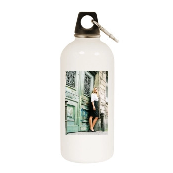 Barbara Schoneberger White Water Bottle With Carabiner