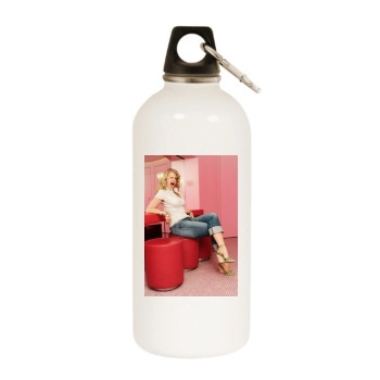 Barbara Schoneberger White Water Bottle With Carabiner