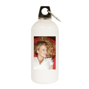 Barbara Schoneberger White Water Bottle With Carabiner