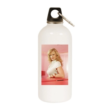 Barbara Schoneberger White Water Bottle With Carabiner