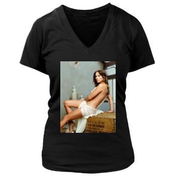 Jennifer Lopez Women's Deep V-Neck TShirt