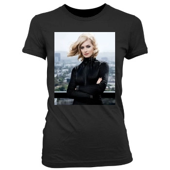 Beth Behrs Women's Junior Cut Crewneck T-Shirt