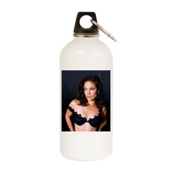 Jennifer Lopez White Water Bottle With Carabiner