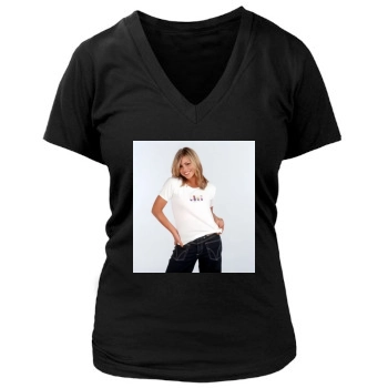 Billie Piper Women's Deep V-Neck TShirt