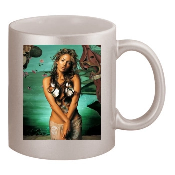 Jennifer Lopez 11oz Metallic Silver Mug