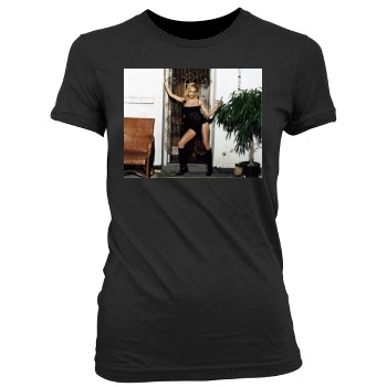 Brittany Murphy Women's Junior Cut Crewneck T-Shirt