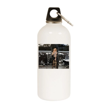 Brittany Murphy White Water Bottle With Carabiner