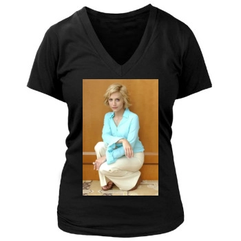 Brittany Murphy Women's Deep V-Neck TShirt