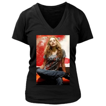 Brittany Murphy Women's Deep V-Neck TShirt