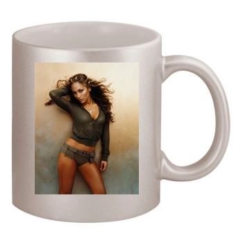 Jennifer Lopez 11oz Metallic Silver Mug