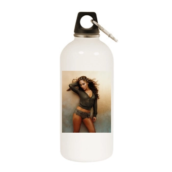 Jennifer Lopez White Water Bottle With Carabiner