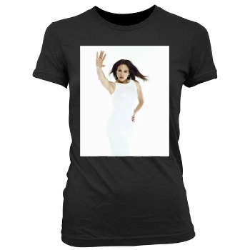 Jennifer Lopez Women's Junior Cut Crewneck T-Shirt