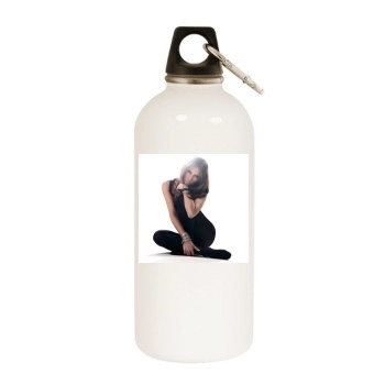 Jennifer Lopez White Water Bottle With Carabiner