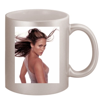 Jennifer Lopez 11oz Metallic Silver Mug