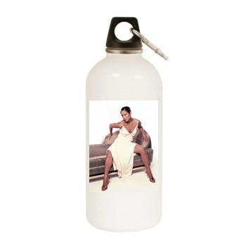 Jennifer Lopez White Water Bottle With Carabiner