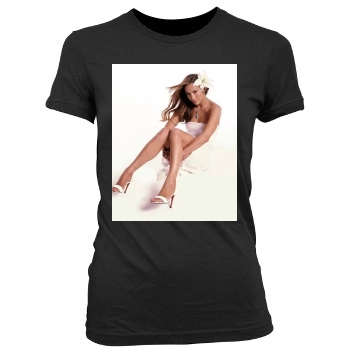 Jennifer Lopez Women's Junior Cut Crewneck T-Shirt