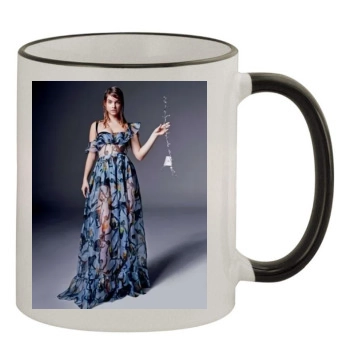 Barbara Palvin 11oz Colored Rim & Handle Mug