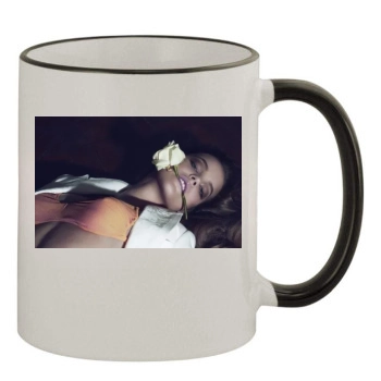 Barbara Palvin 11oz Colored Rim & Handle Mug