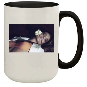 Barbara Palvin 15oz Colored Inner & Handle Mug