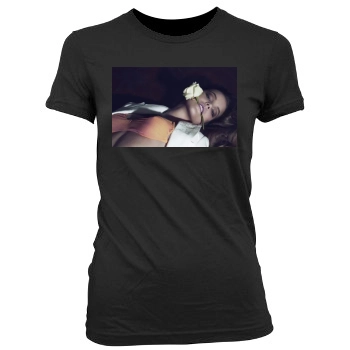 Barbara Palvin Women's Junior Cut Crewneck T-Shirt