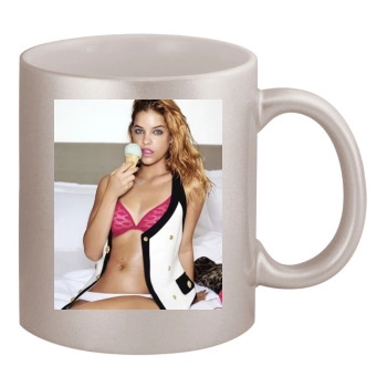 Barbara Palvin 11oz Metallic Silver Mug