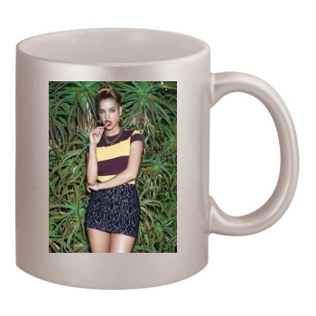 Barbara Palvin 11oz Metallic Silver Mug