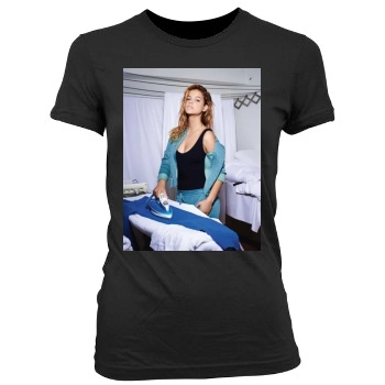 Barbara Palvin Women's Junior Cut Crewneck T-Shirt