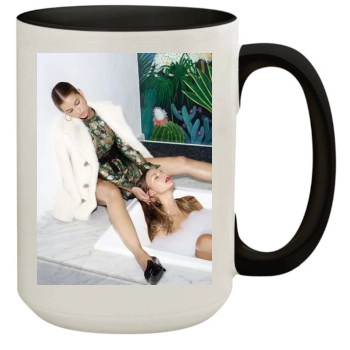 Barbara Palvin 15oz Colored Inner & Handle Mug