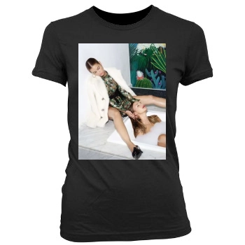 Barbara Palvin Women's Junior Cut Crewneck T-Shirt