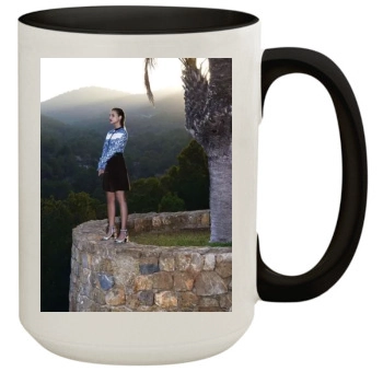 Barbara Palvin 15oz Colored Inner & Handle Mug