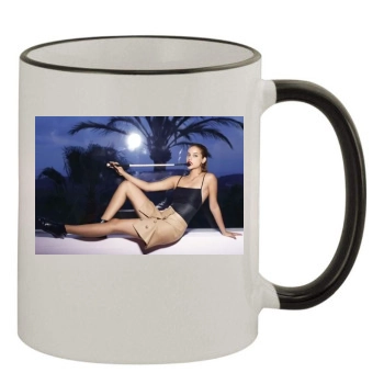 Barbara Palvin 11oz Colored Rim & Handle Mug