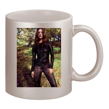 Barbara Palvin 11oz Metallic Silver Mug