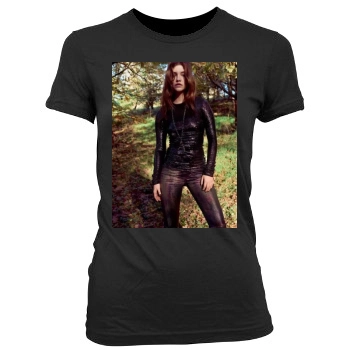 Barbara Palvin Women's Junior Cut Crewneck T-Shirt