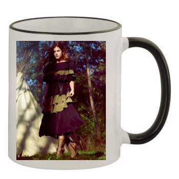 Barbara Palvin 11oz Colored Rim & Handle Mug