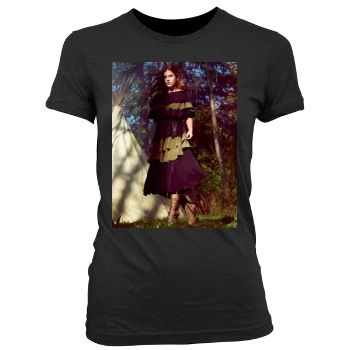 Barbara Palvin Women's Junior Cut Crewneck T-Shirt