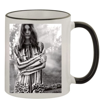 Barbara Palvin 11oz Colored Rim & Handle Mug